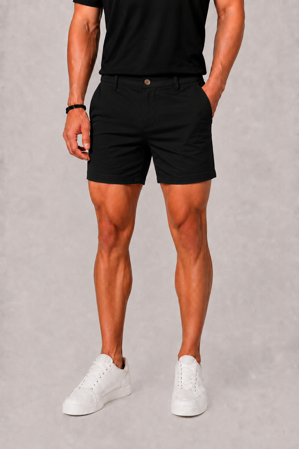 Men's Chino Shorts with Slip Pockets