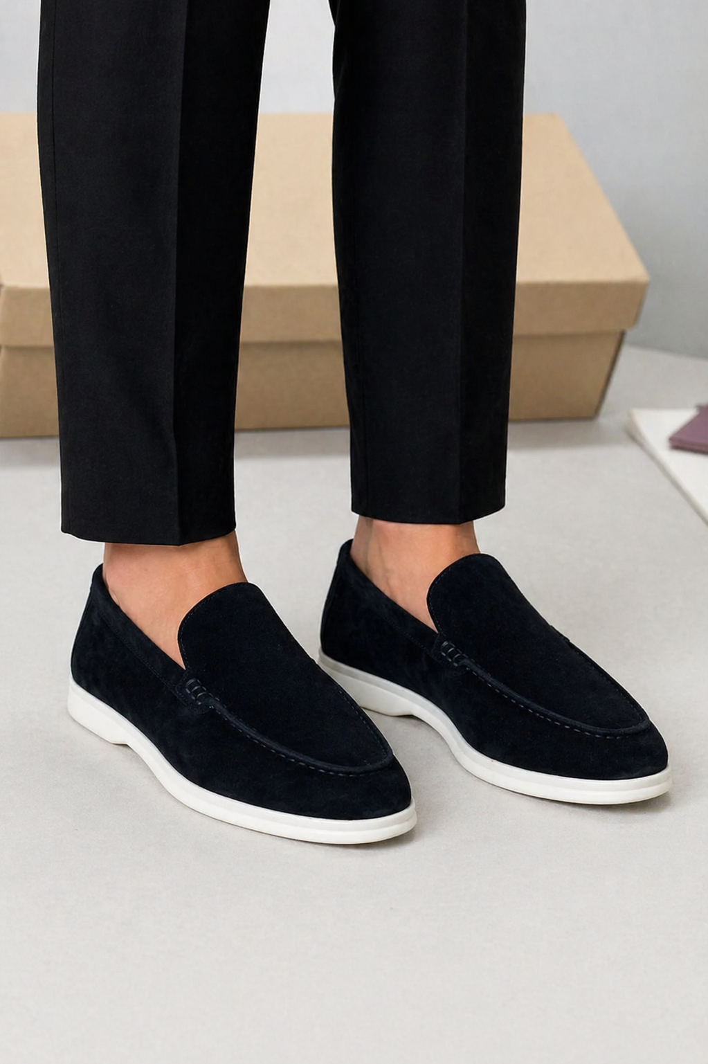 Men's Classic Suede Slip-On Loafers