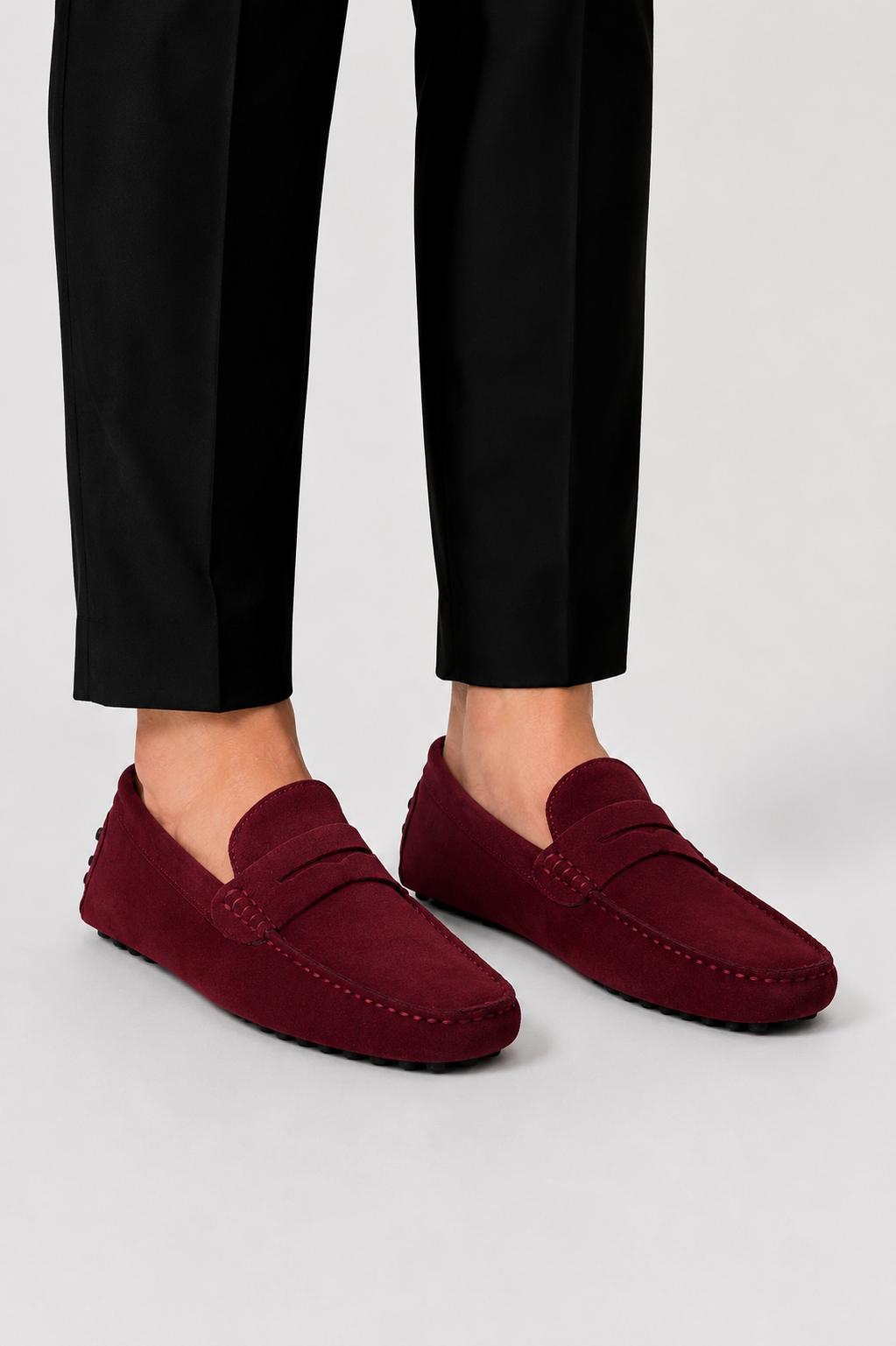 Men's Italian-Style Suede Loafers