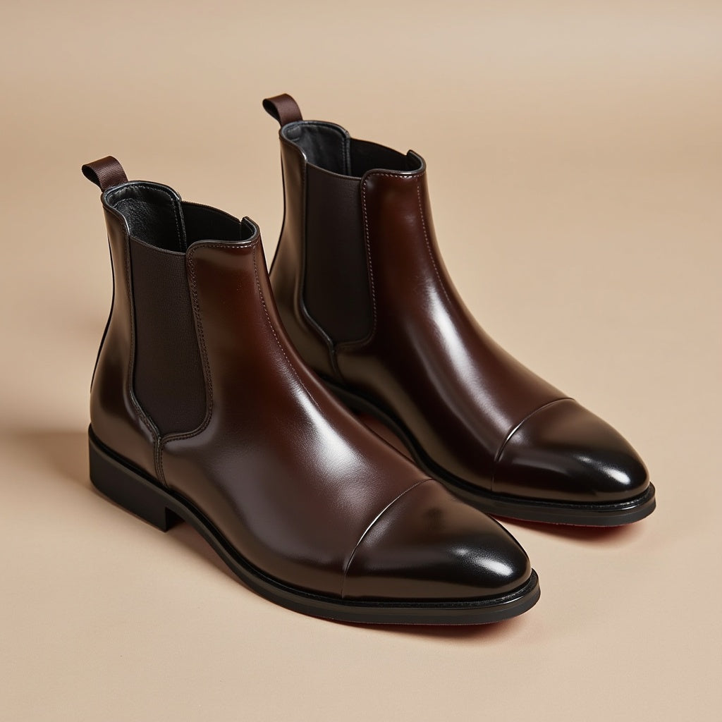 Men's Premium Leather Chelsea Boots for Daily Wear