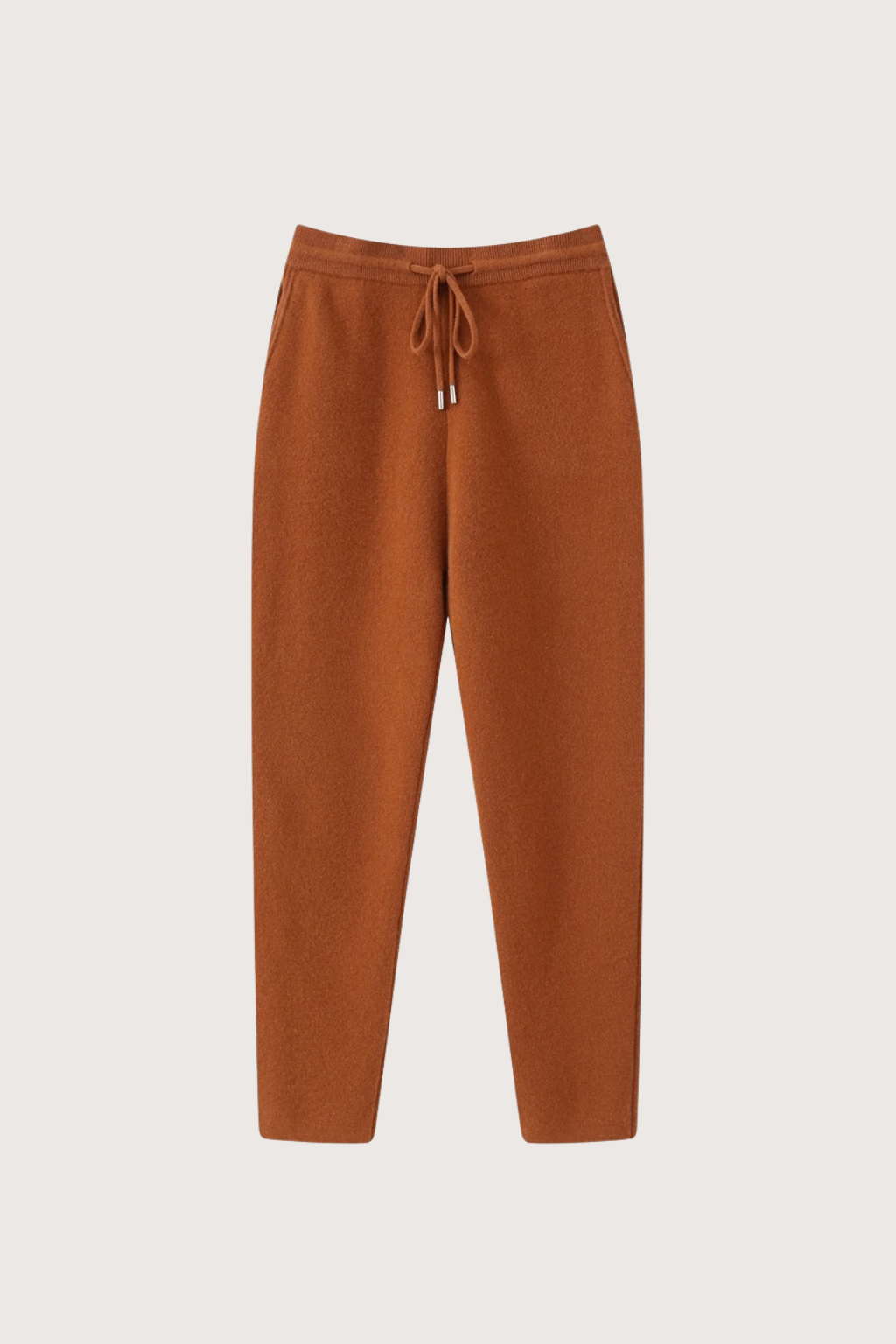 Men's High-Waisted Merino Wool Trousers, Thick and Warm