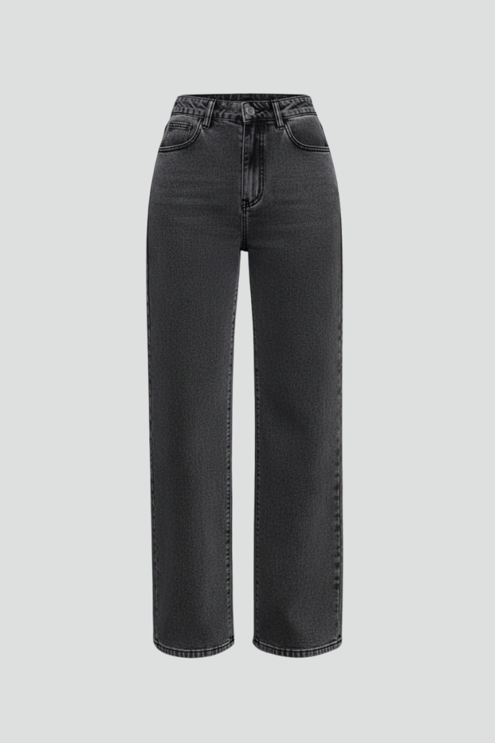 Women’s Wide-Leg Trousers with Belt Loops and Pockets