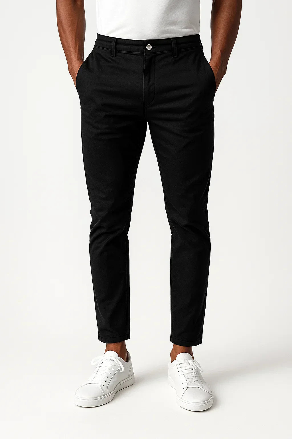 Men's Khaki Stretch Chinos, Modern Fit