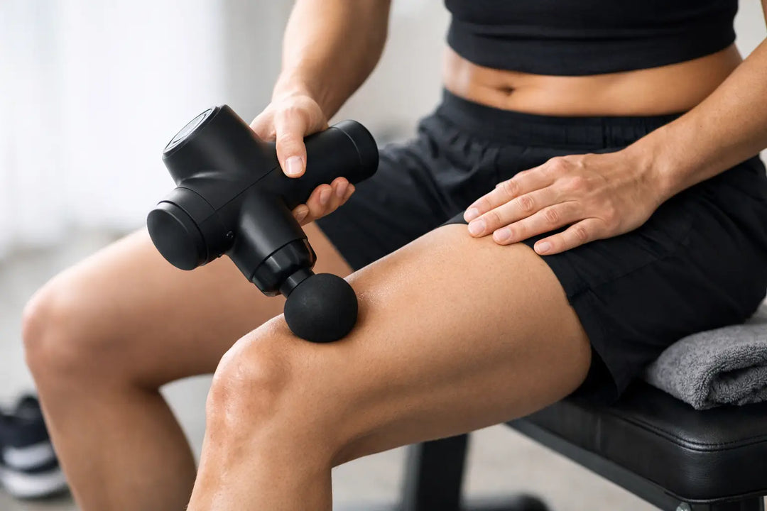 How to Use a Massage Gun for Sore Legs Safely