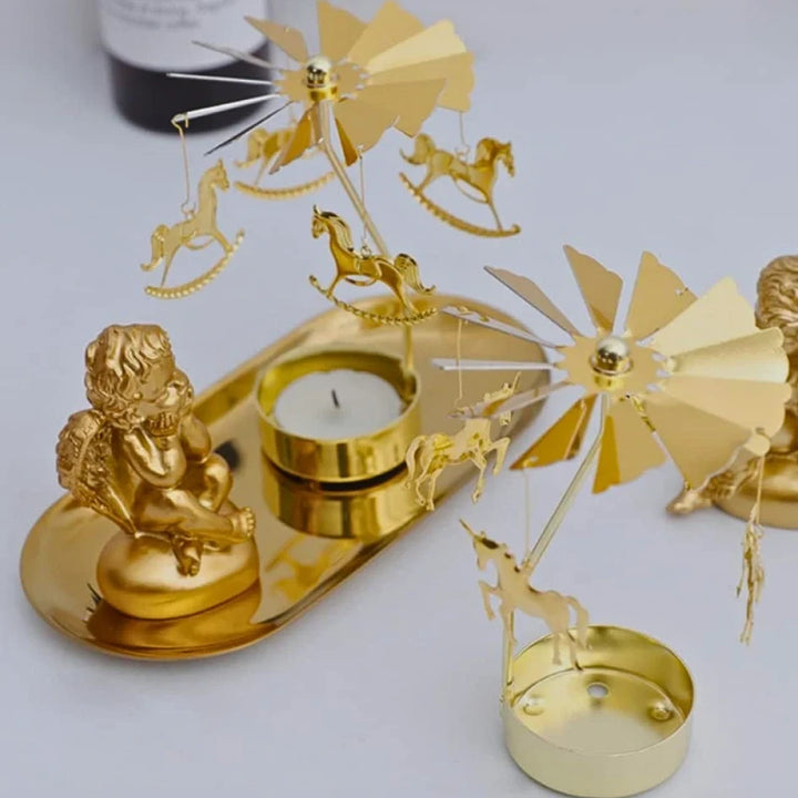 Candle Carousel | Whispers in Motion, Decorative & Versatile