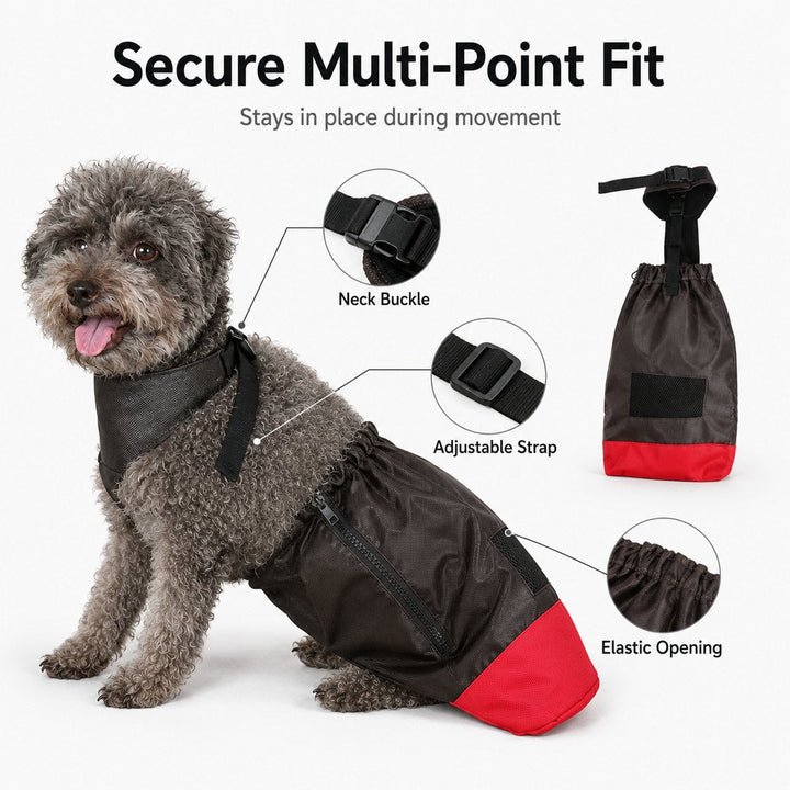 Dog Mobility Drag Bag for Indoor Scooting | Hind Leg Protection for Senior & Disabled Dogs