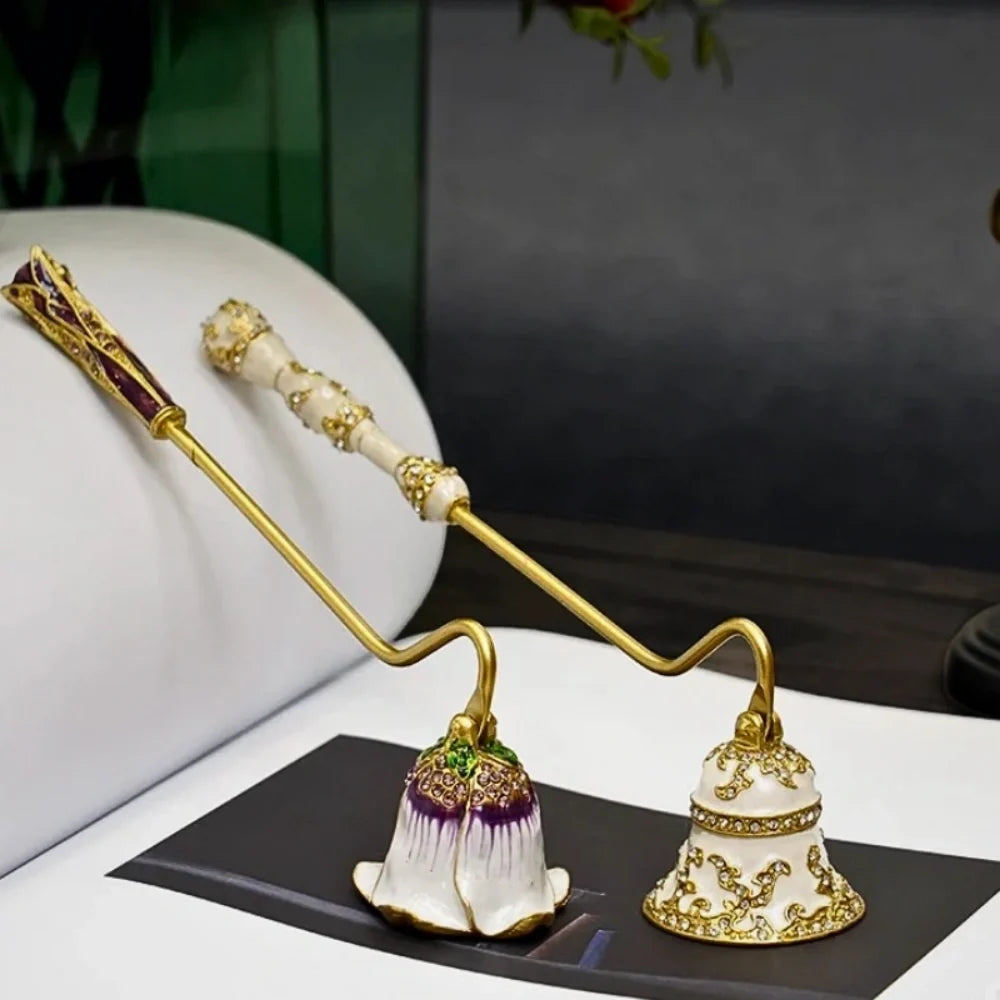 Candle Snuffer | Vintage Floral Design, Smoke-Free Snuffing