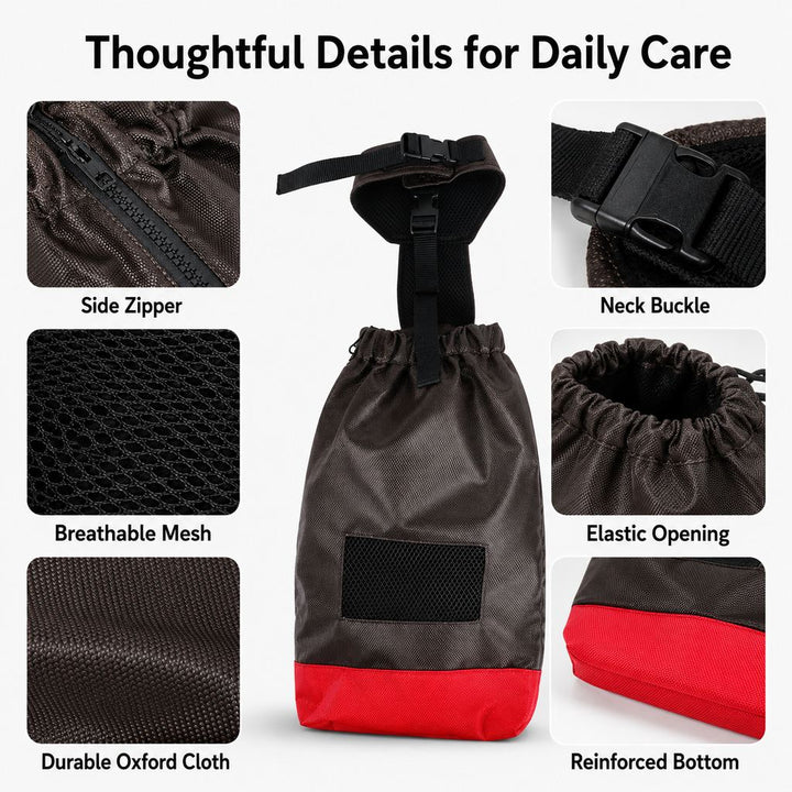 Dog Mobility Drag Bag for Indoor Scooting | Hind Leg Protection for Senior & Disabled Dogs