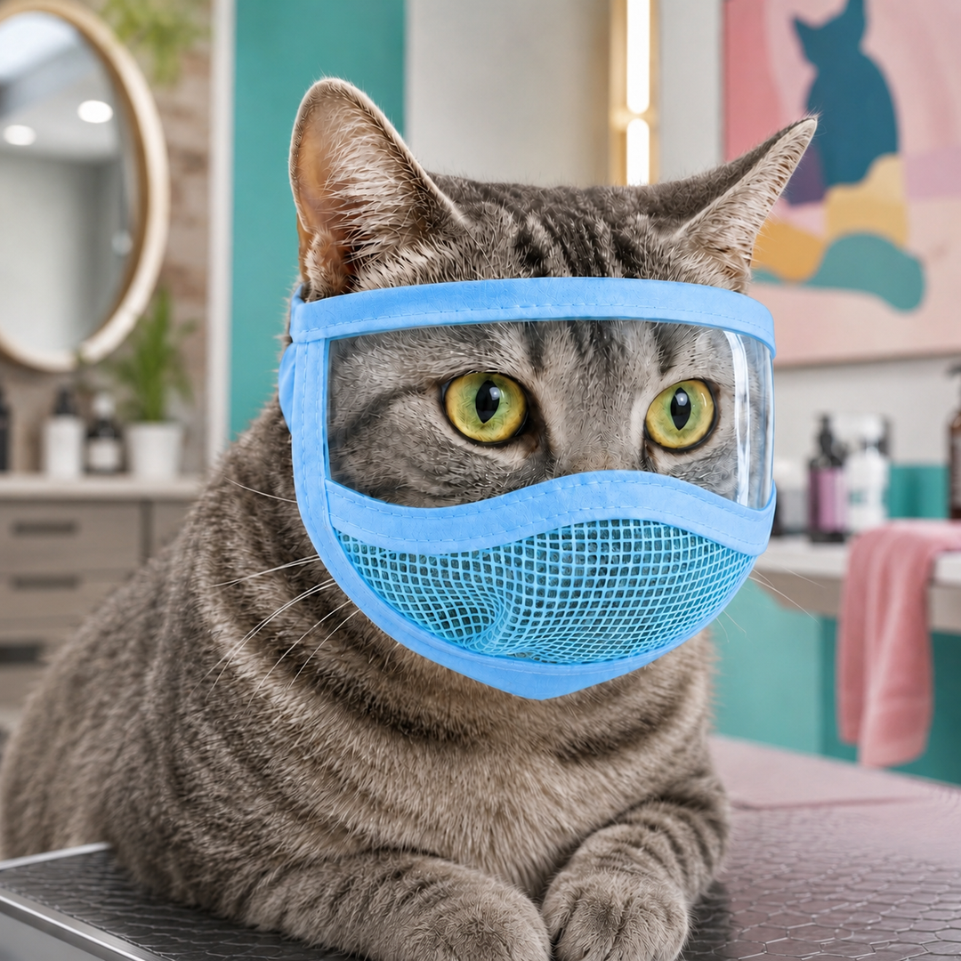 Clear-View Cat Grooming Shield for Nail Trims & Ear Cleaning