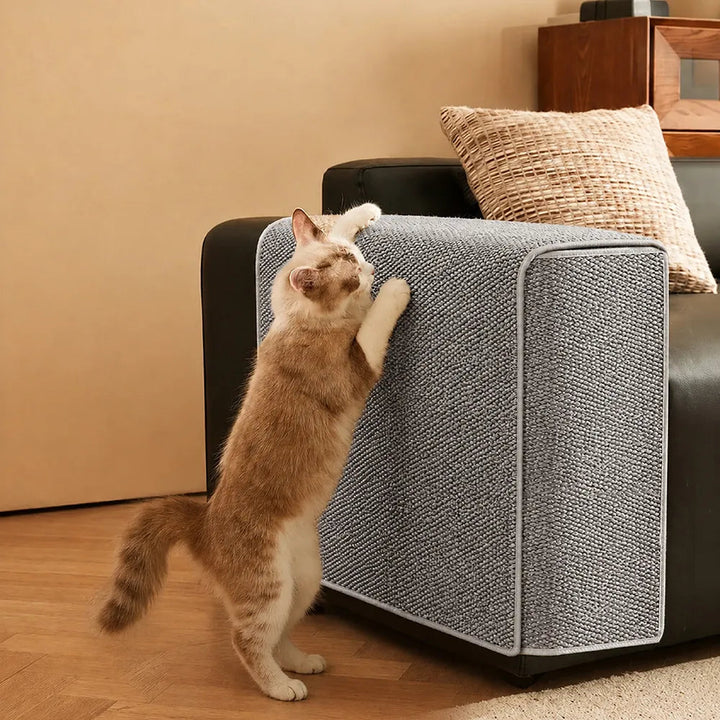 Scratch Resistant Sofa Armrest Cover for Cats with Adjustable Fit up to 30cm