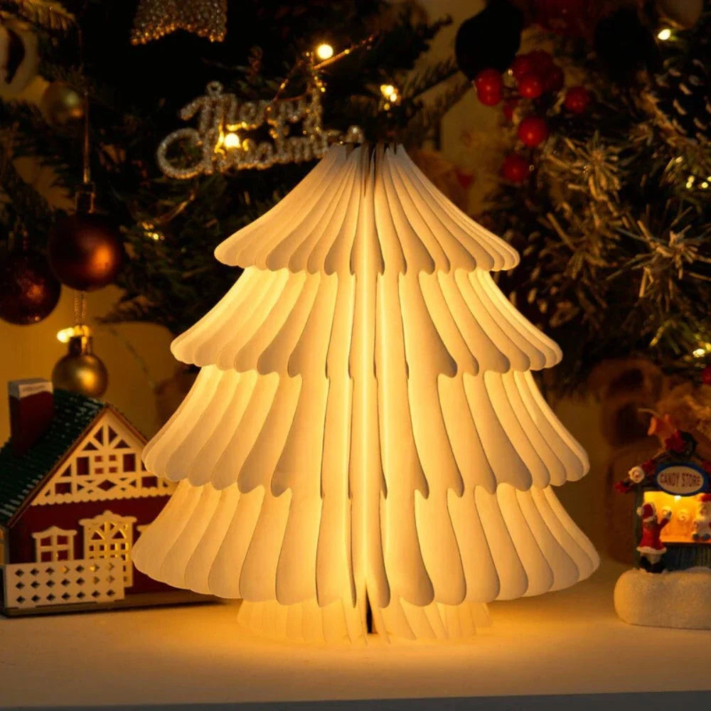 Folding Wooden Book Lamp | Rechargeable Foldable Night Light