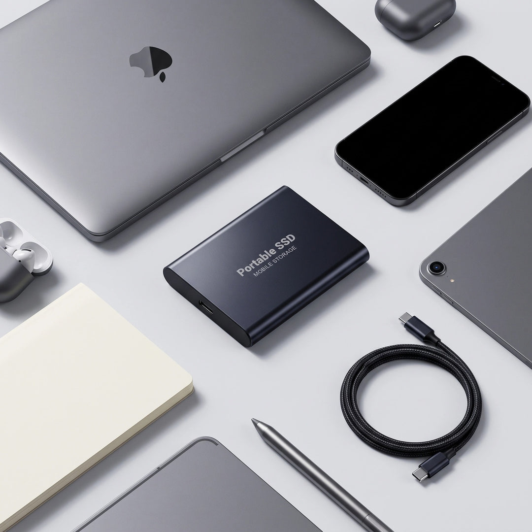 128GB External SSD Portable Storage Drive for PC and Mobile Devices