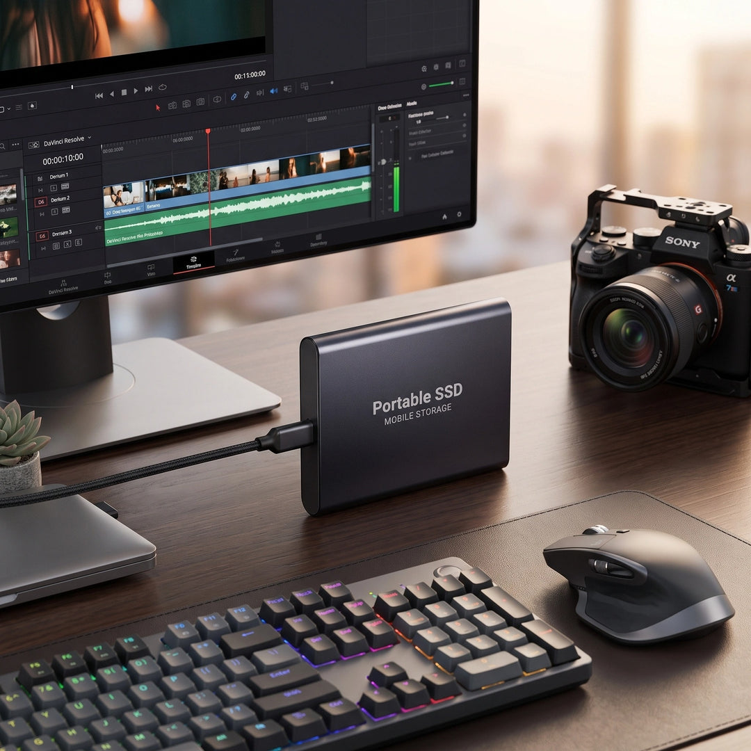 128GB External SSD Portable Storage Drive for PC and Mobile Devices