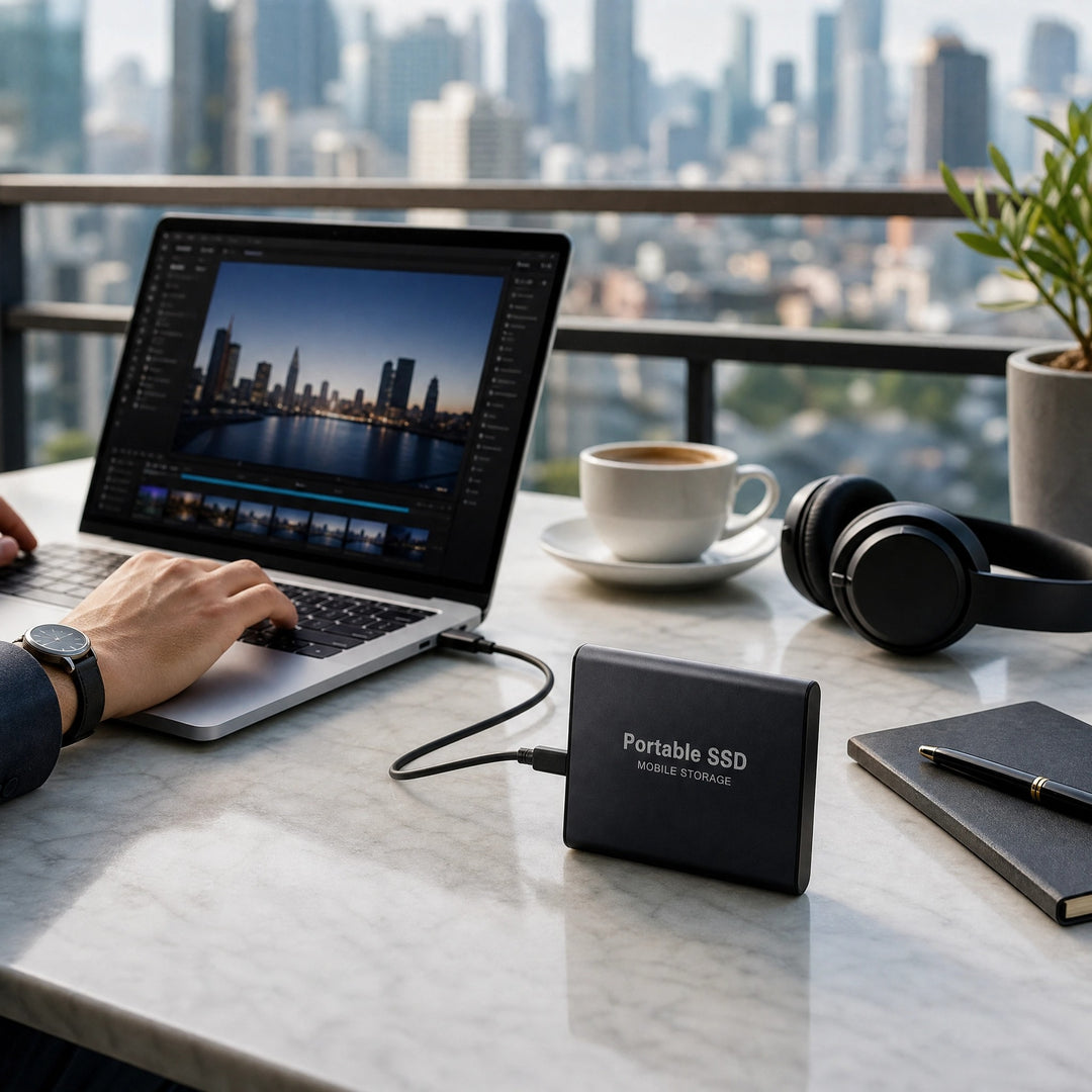 128GB External SSD Portable Storage Drive for PC and Mobile Devices