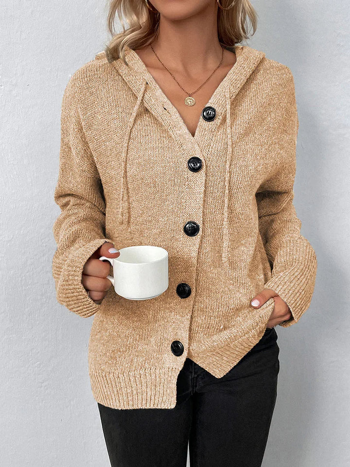 Hooded Button-Front Cardigan for Women, image 10