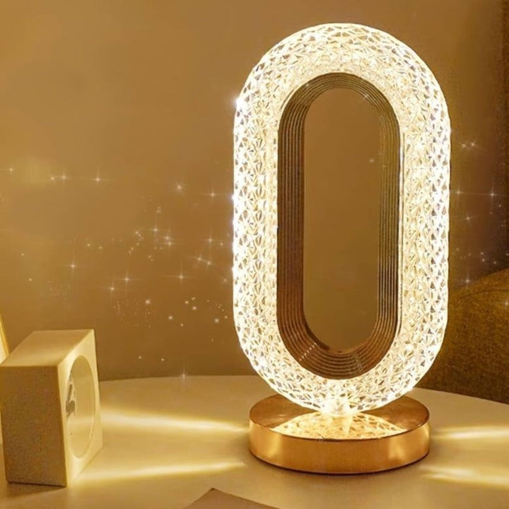 Regal Crystal Lamp | Stylish, Variability, Dimmable, Rechargeable