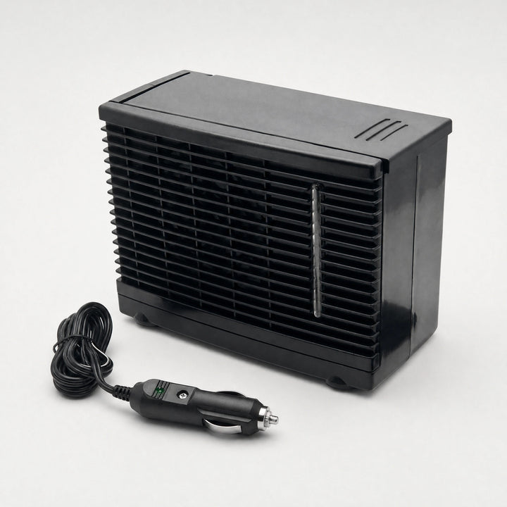 12V Portable Car Air Cooler with Water Tank, Quiet Fan and Washable Filter