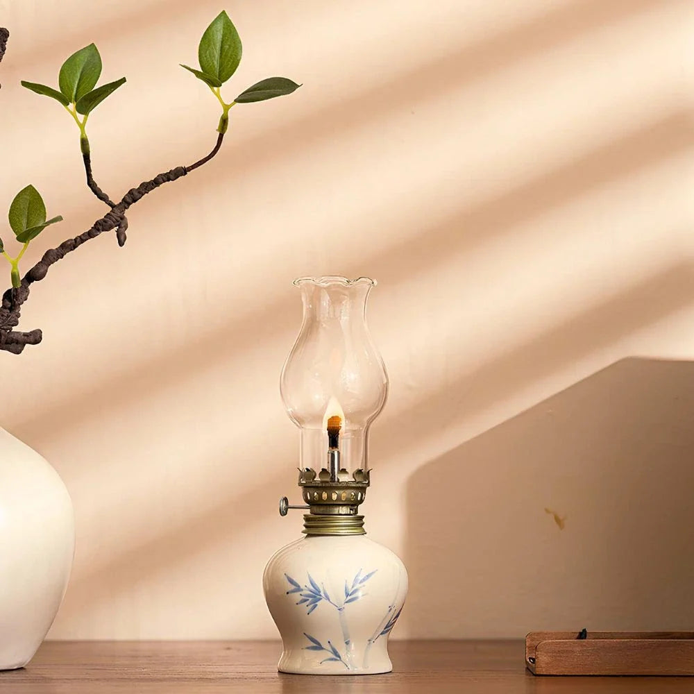 Oil Lantern | Artisan-Crafted Design, Adjustable Flame Control