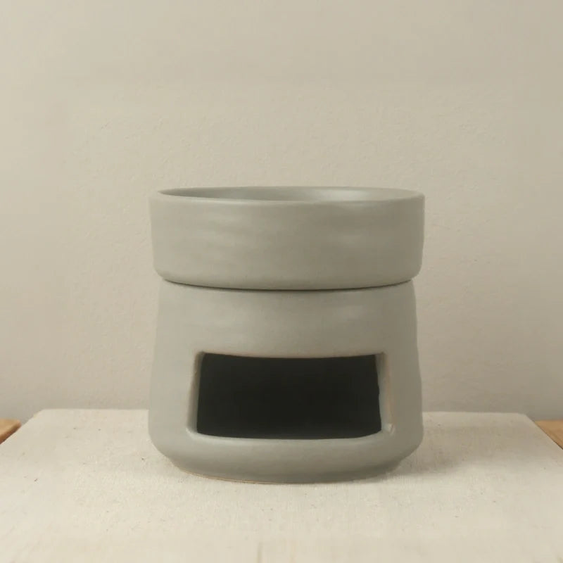 Ceramic Diffuser | Dual-Chamber Functionality, Serene Candle Glow