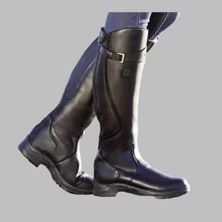 Women's Leather-Look Tall Winter Riding Boots