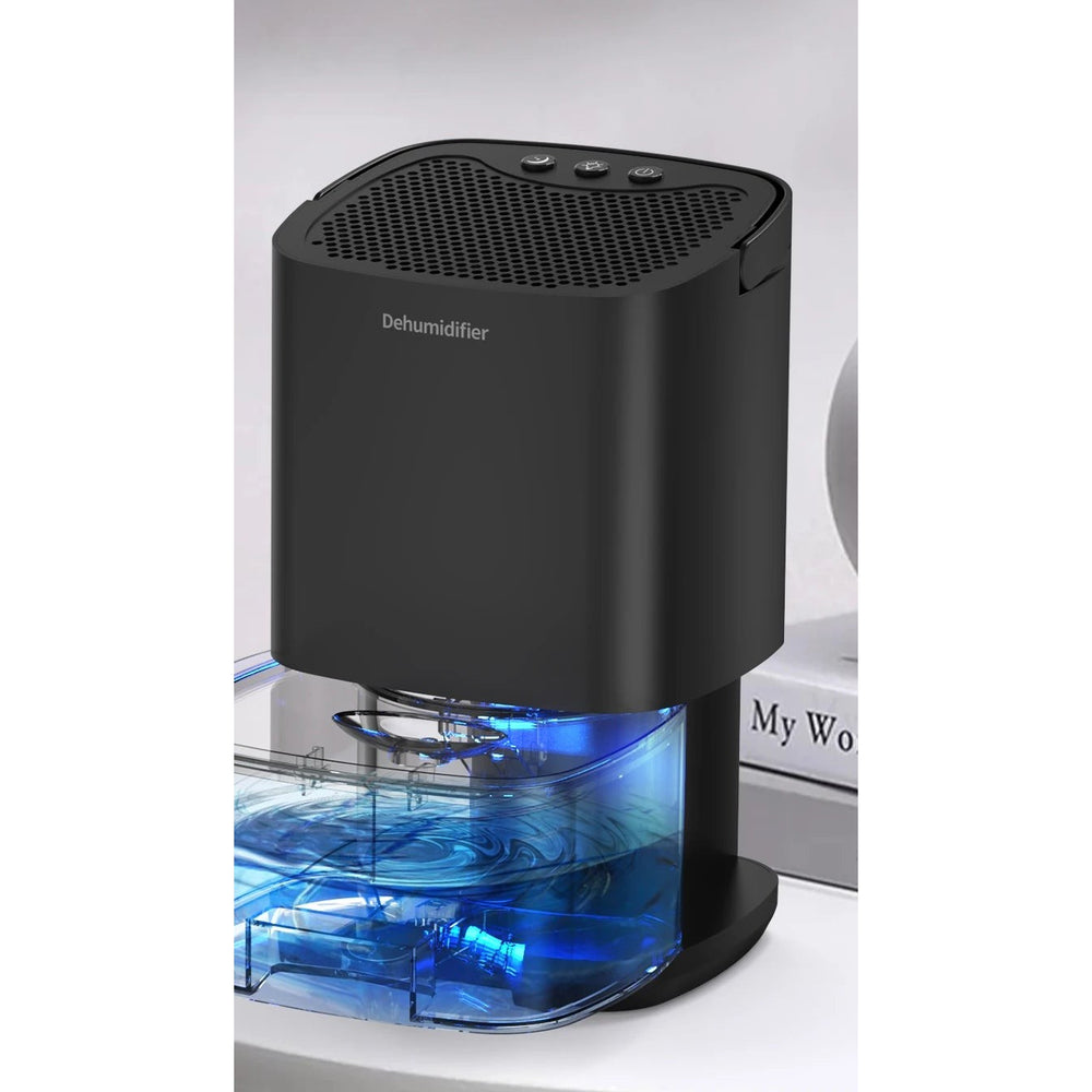 1000ml portable quiet dehumidifier with visible water tank