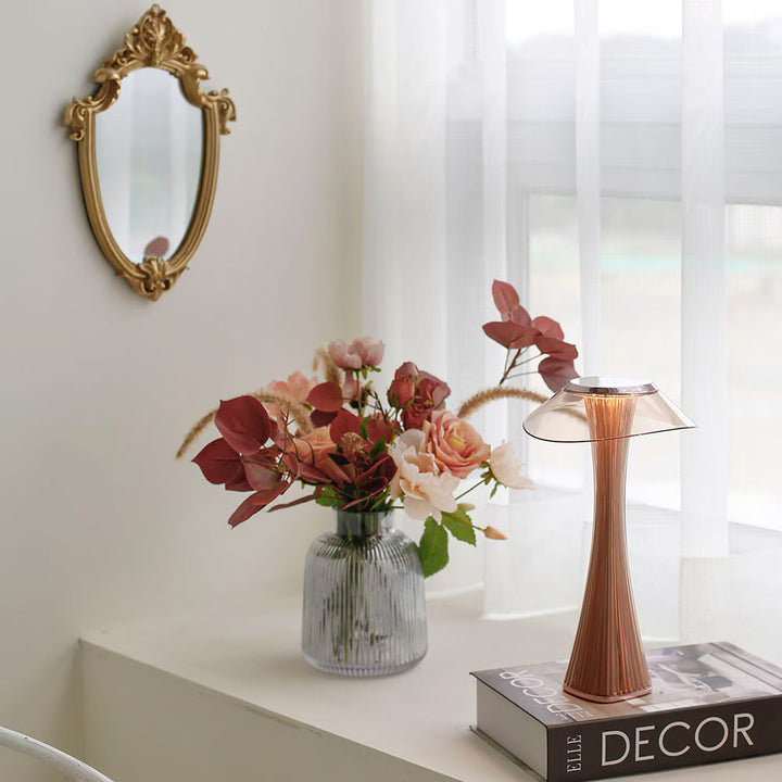 Sculpted Flare Lamp | Stylish and Elegant Design, Rechargeable Battery