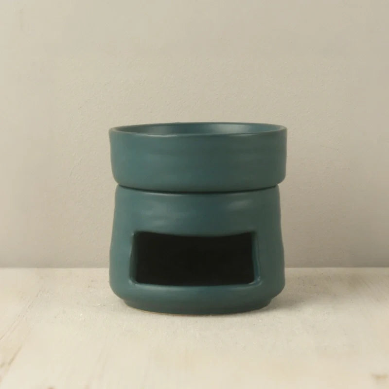 Ceramic Diffuser | Dual-Chamber Functionality, Serene Candle Glow
