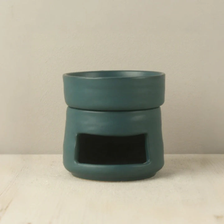 Ceramic Diffuser | Dual-Chamber Functionality, Serene Candle Glow