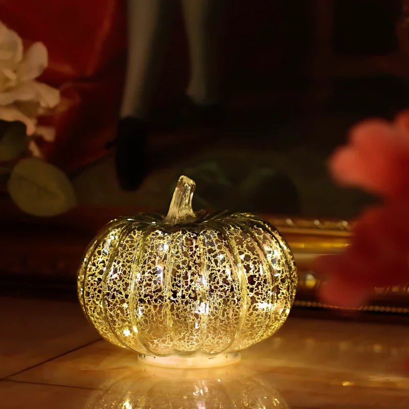 Hand-Blown Glass Lamp | Unique Hand-Blown Glass, Timer Function