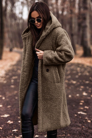 Women's Cosy Long Teddy Coat