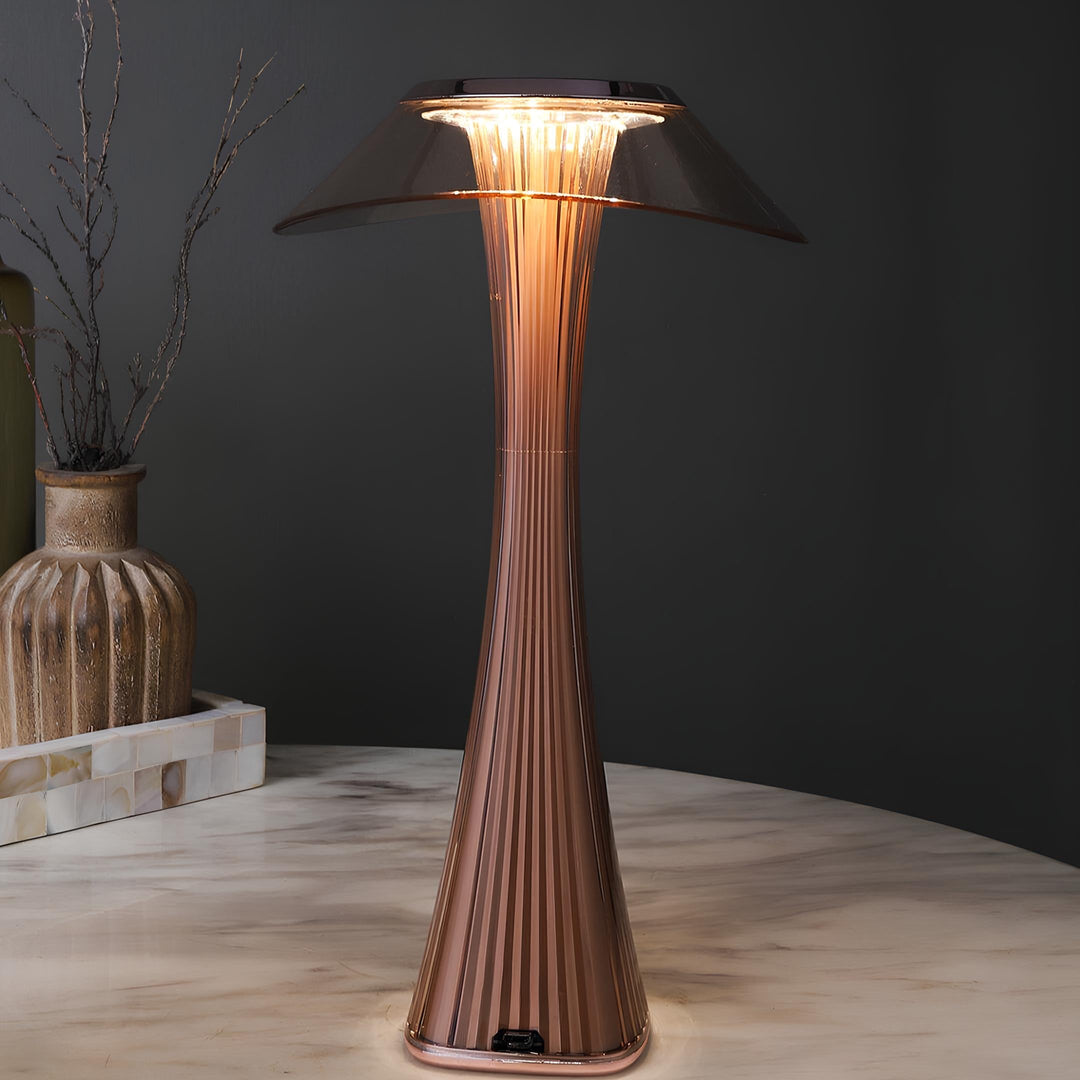 Sculpted Flare Lamp | Stylish and Elegant Design, Rechargeable Battery