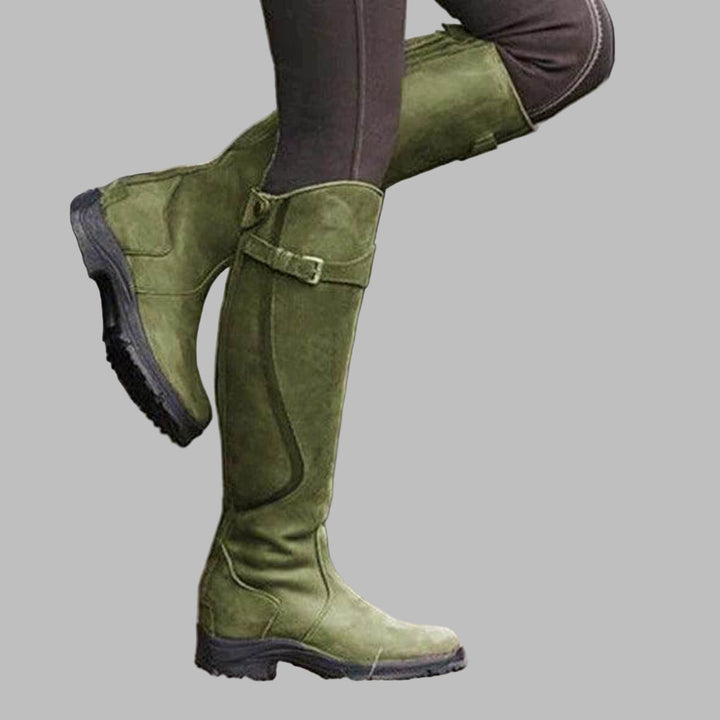 Women's Leather-Look Tall Winter Riding Boots