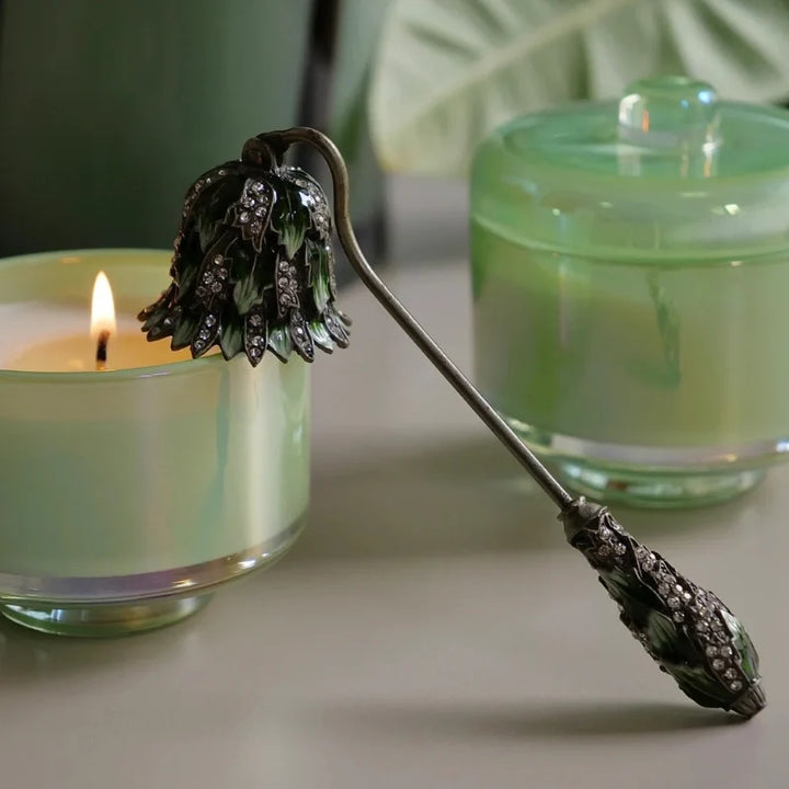 Candle Snuffer | Vintage Floral Design, Smoke-Free Snuffing
