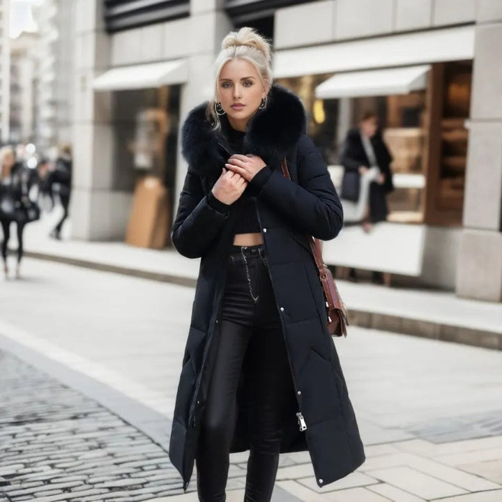 Women's Hooded Quilted Winter Coat
