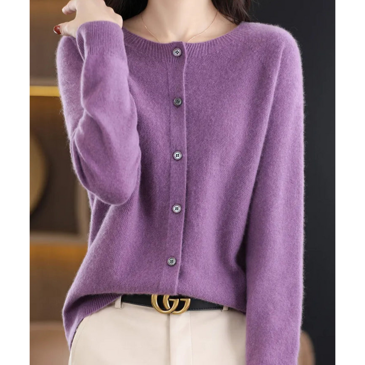 Women's Relaxed Fit Button-Front Cardigan