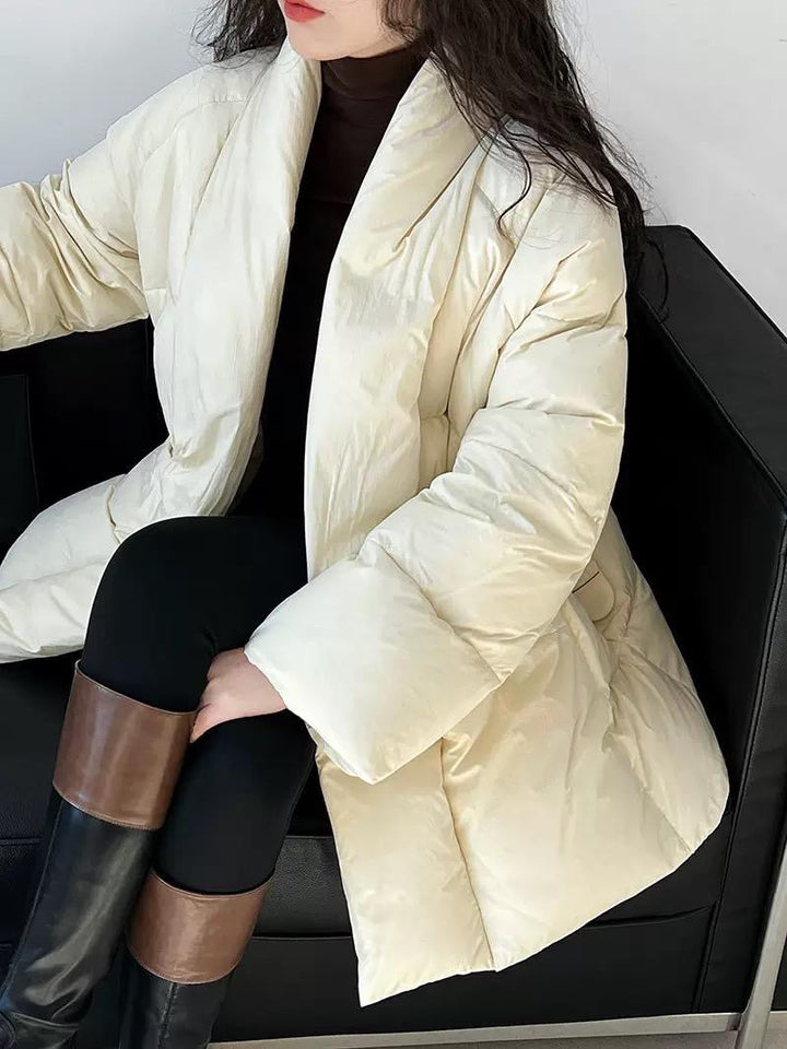 Women's Belted Padded Jacket, image 3