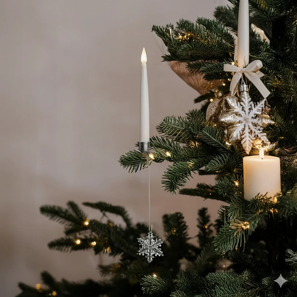 Christmas Tree Candles | Realistic Flickering Flame