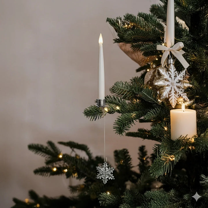 Christmas Tree Candles | Realistic Flickering Flame