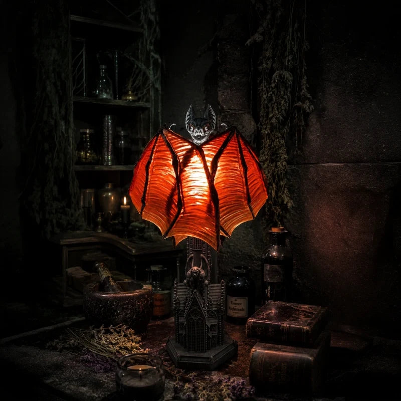 Bat Lamp | Gothic Craftsmanship, Versatile Statement Piece