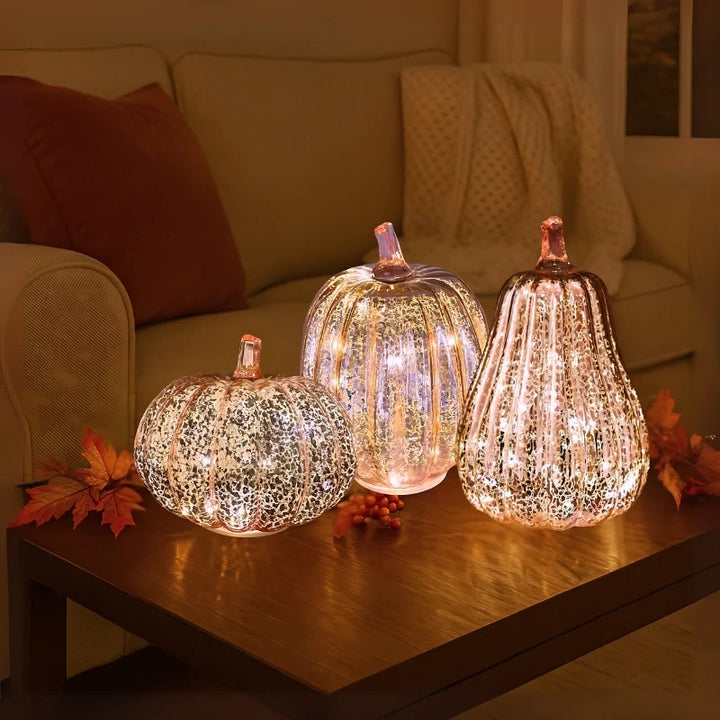 Hand-Blown Glass Lamp | Unique Hand-Blown Glass, Timer Function