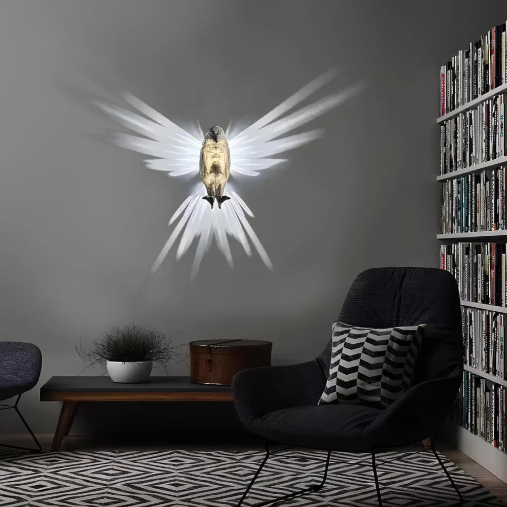 Bird Wing Wall Light | Eagle, Owl and Peacock LED Wall Lamp