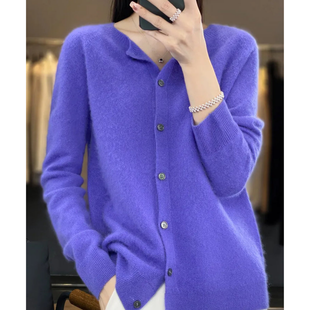 Women's Relaxed Fit Button-Front Cardigan