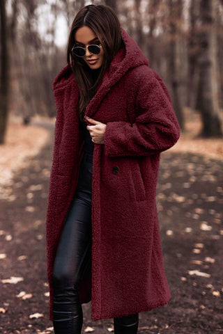 Women's Cosy Long Teddy Coat