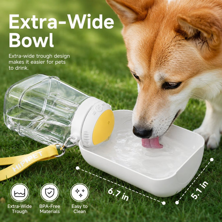 2-in-1 Portable Dog Water Bottle with Food Container