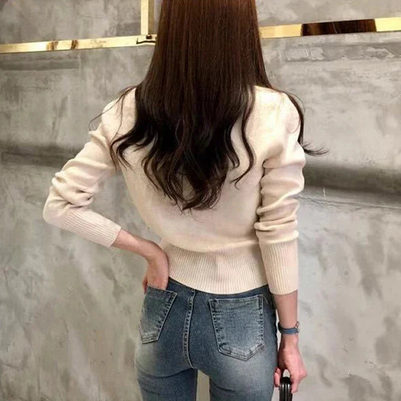 Women's Button-Front Cardigan in Beige, image 8