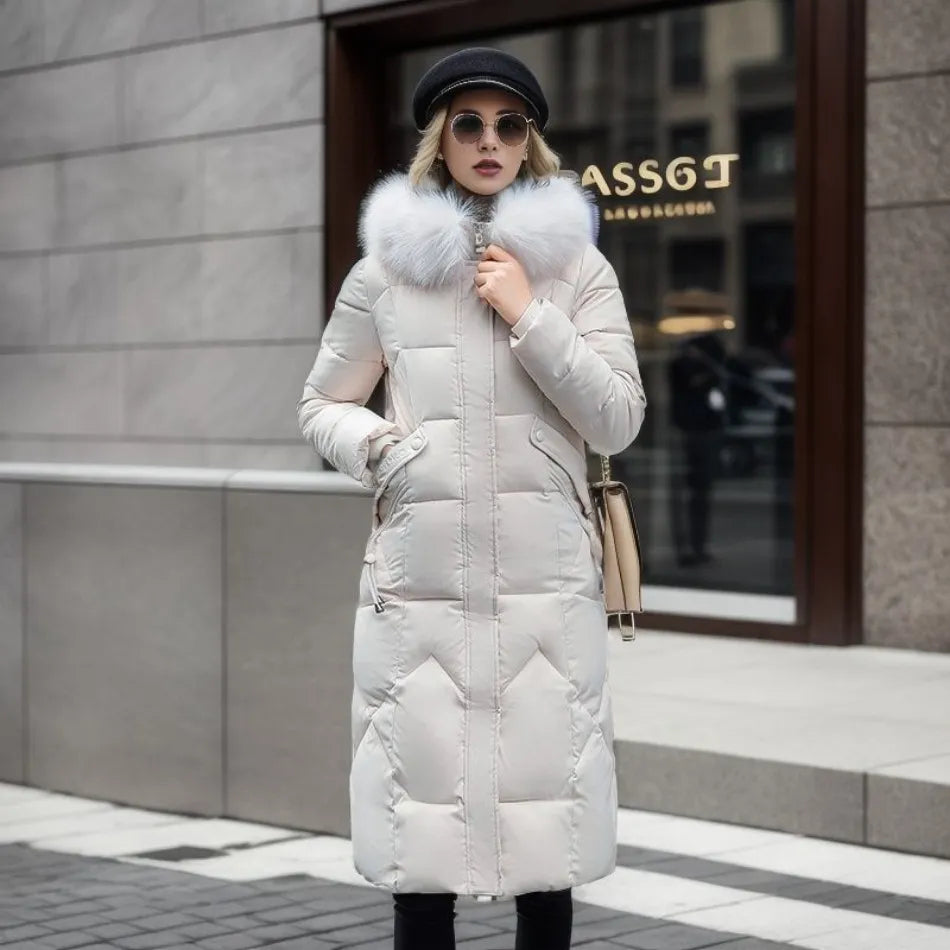 Women's Hooded Quilted Winter Coat