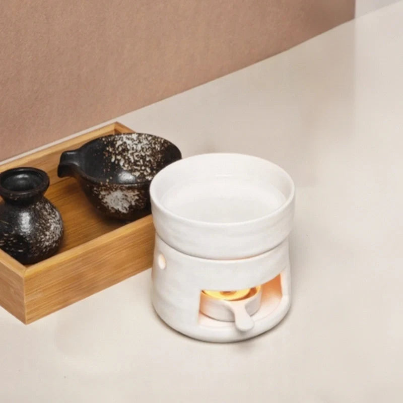 Ceramic Diffuser | Dual-Chamber Functionality, Serene Candle Glow