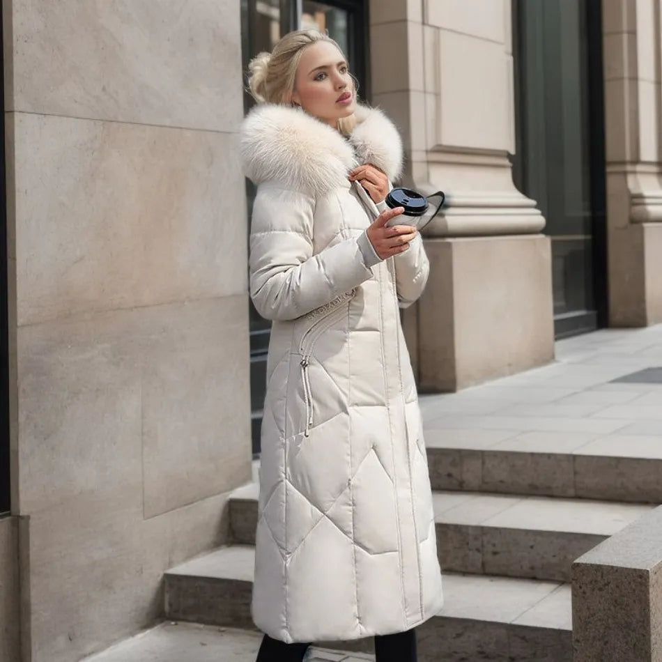 Women's Hooded Quilted Winter Coat