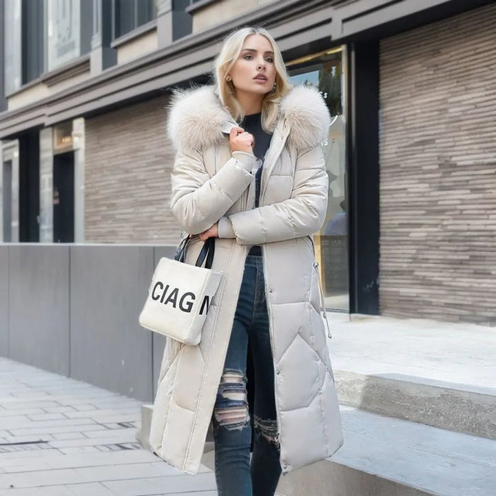 Women's Hooded Quilted Winter Coat
