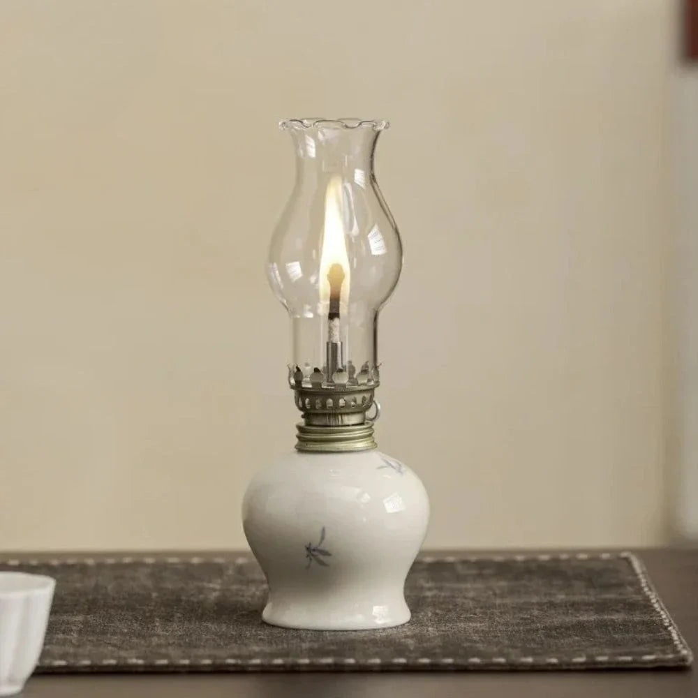 Oil Lantern | Artisan-Crafted Design, Adjustable Flame Control